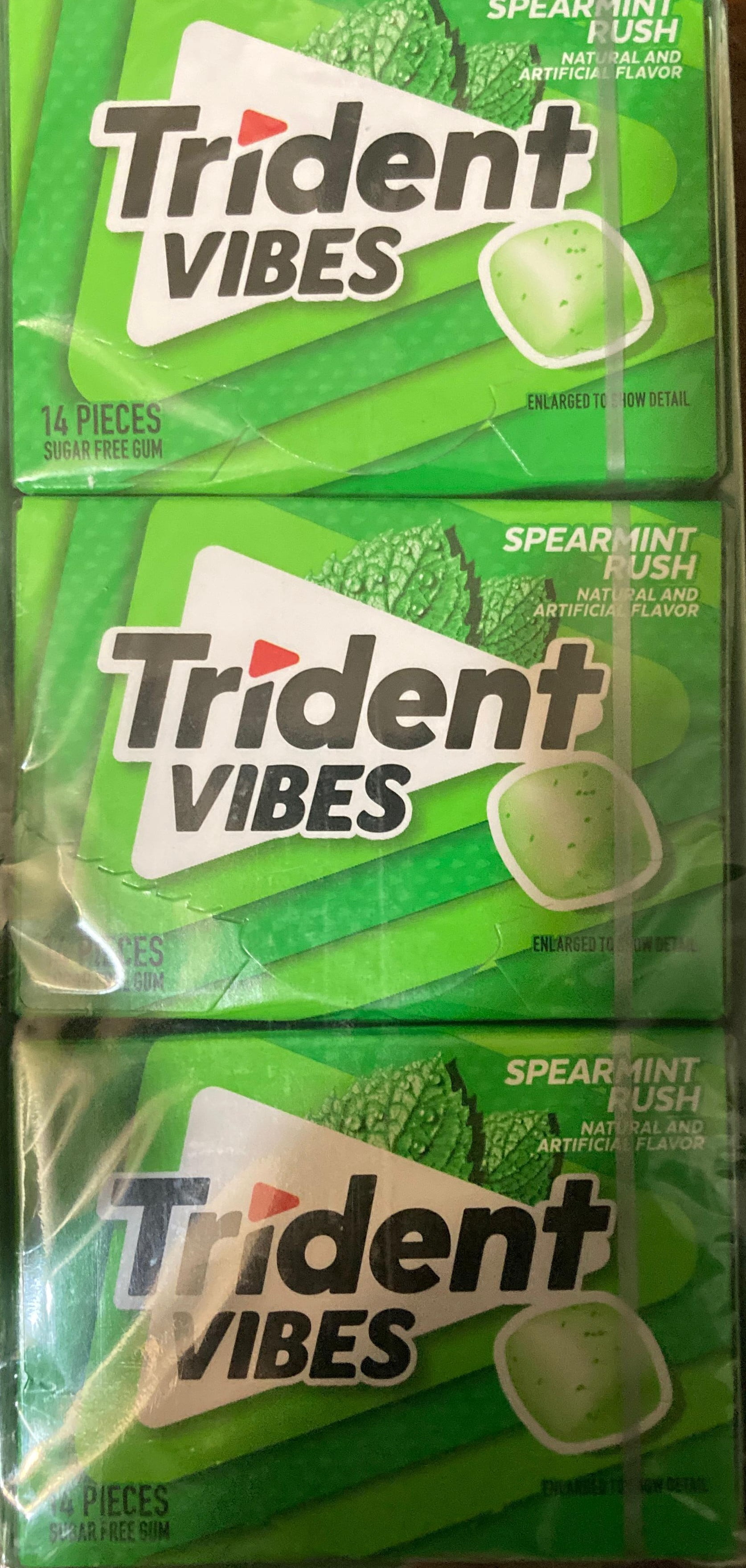 Trident Vibes Spearmint Rush Sugar-Free Gum, 14 Pieces BY ZaaS