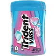 thumbnail image 1 of Trident Vibes Sugar Free Gum, Cotton Candy, Regular Size, 40 Piece Bottle, 1 of 14