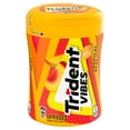 thumbnail image 1 of Trident Vibes Sugar Free Gum, Tropical Beat Flavor, 1 Go-Cup (40 Pieces Total), 1 of 8