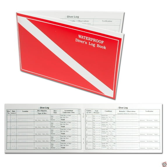 Trident Waterproof Dive Log Book