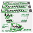 thumbnail image 1 of Trident White Spearmint Sugar-Free YYF14 Chewing Gum, 9 Pack of 16 Pieces (144 Total Pieces), 1 of 3