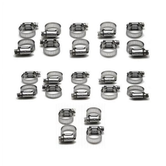 Tridon Boat Hose Clamps 00966 | Tracker 1 Inch Stainless (Set of 24)