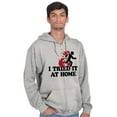 thumbnail image 1 of Tried It Home Nerd Science Project Unisex Fleece Graphic Zip Up Hoodie Brisco Brands 3X, 1 of 5