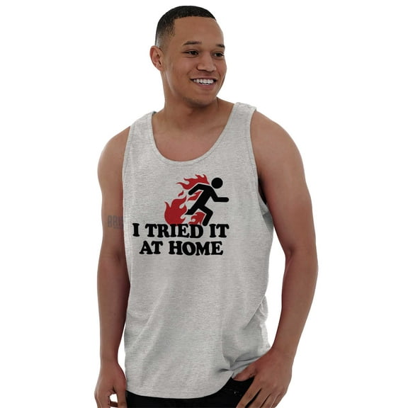 Tried It Home Nerd Science Project Plus Size Graphic Tank Top Brisco Brands 3X