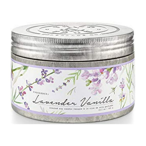 Tried & True Lavender Vanilla, 14.1 oz. Tin Candle, Multi-Colored