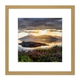 thumbnail image 1 of Trienke Sunset Loch Linnhe Highland Scotland Photo 8X8 Inch Square Wooden Framed Wall Art Print Picture with Mount, 1 of 4