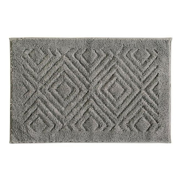 Trier Bath Rug, Grey - 2 Piece