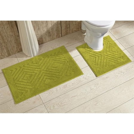 Trier Bathrug, Green - 20 x 30 in. 2 Pieces