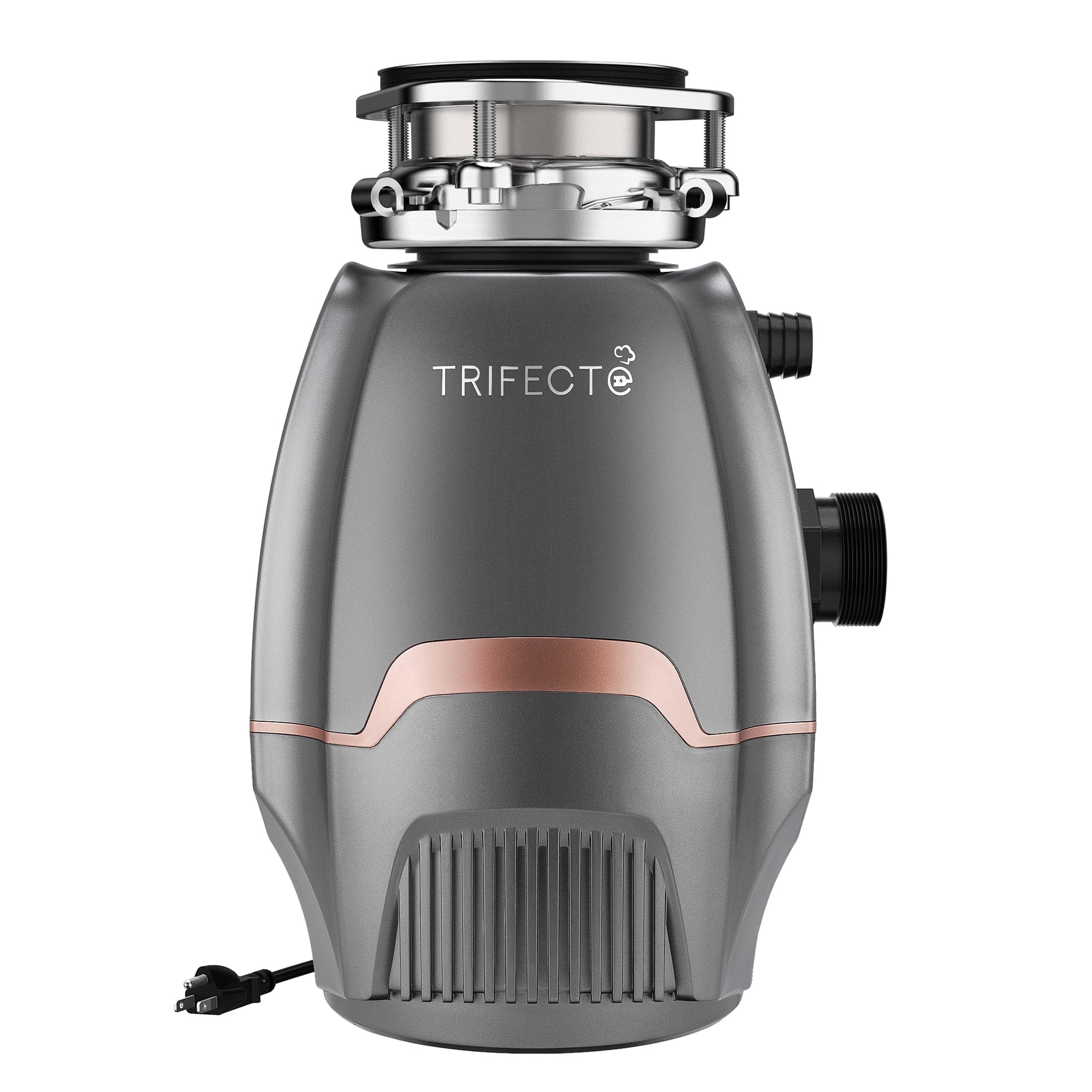 Trifecte 3/4HP Garbage Disposal, 3800RPM DC Motor Continuous Feed Food Waste Disposal with Power Cord