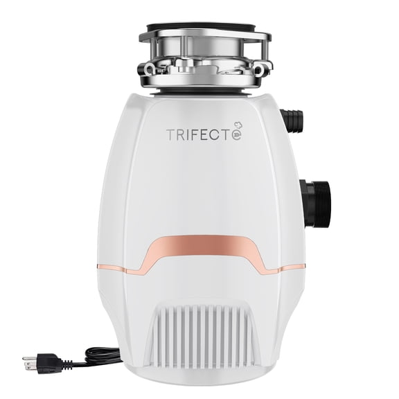 Trifecte 3/4PH Garbage Disposal, 3800RPM DC Motor Continuous Feed Food Waste Disposal with Power Cord