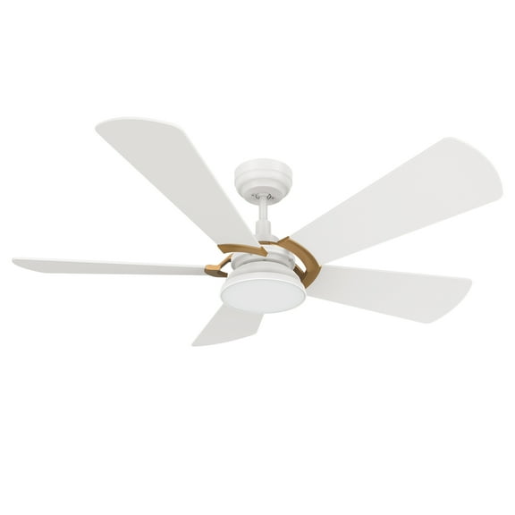 Trifecte 52" 5 Blade Indoor Wifi Ceiling Fan with Remote and Light for Smart Home
