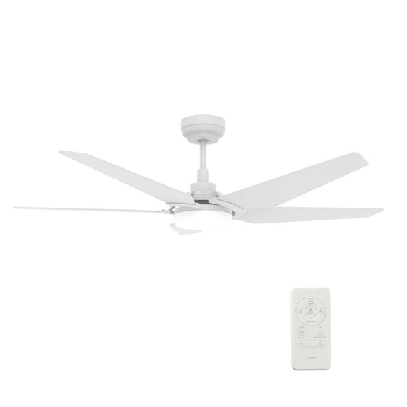 Trifecte 52" Smart Indoor Ceiling Fan with Adjustable Light Remote Downrod