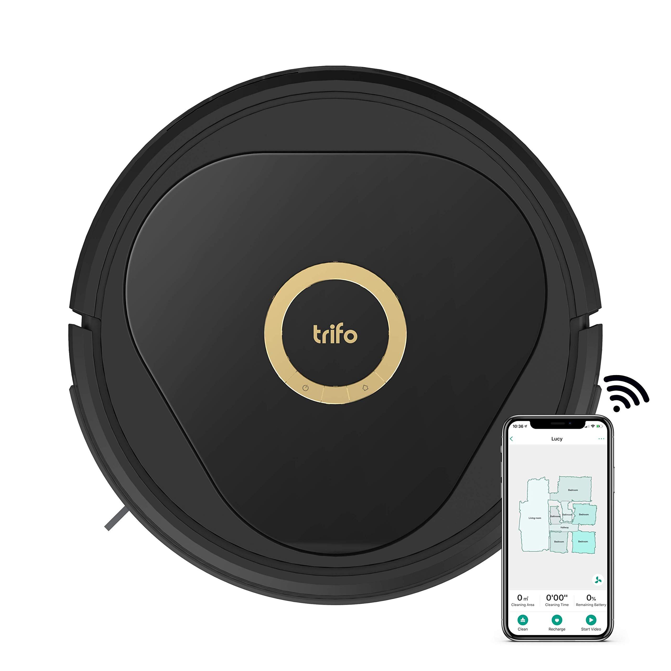 Trifo Lucy AI Home Robot Vacuum with 1080p Full HD Day & Night Vision, Video Recording, Smart Navigation and Mapping, Super Powerful, 3000Pa Suction, Obstacle Avoidance Down to 1", No-go Zones, Pet Hair - image 1 of 7