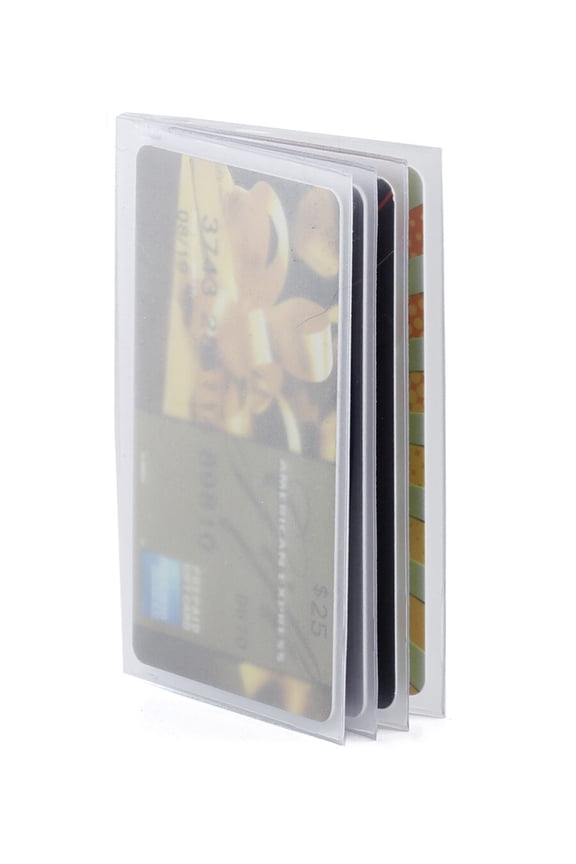 Trifold 4 Page Credit Card Size Wallet Insert