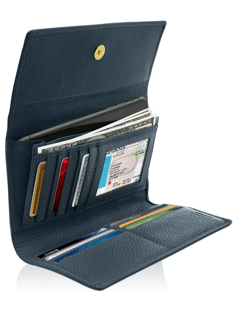 Trifold Clutch RFID Wallets For Women Large Womens Wallet With
