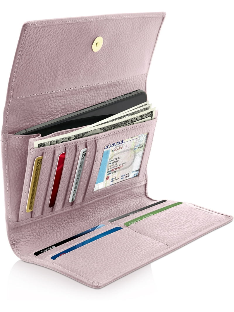Walmart Trifold RFID Wallet for Women Large Leather Organizer