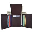 thumbnail image 1 of Trifold Middle Flap ID Lambksin Leather Wallet 3755, 1 of 30