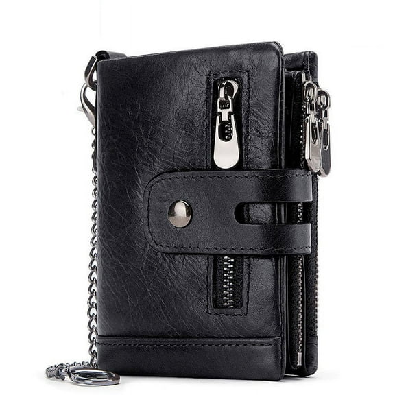 Trifold Money Clip Wallet, Men's Leather Wallet