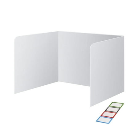 Trifold Poster Board, 16.5" x 12.5", 1-Pack, White Corrugated Project Boards for Science Fairs, School Projects, Event Displays, and Business Presentations