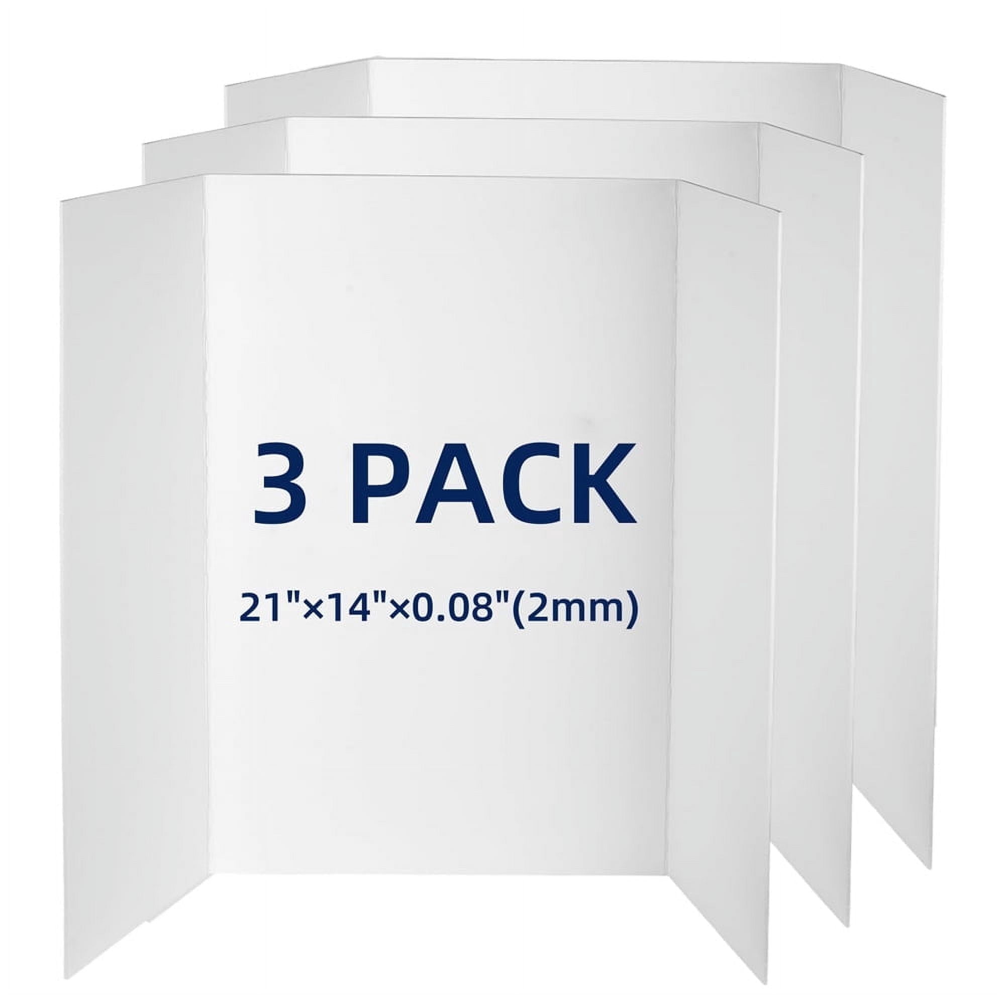 Trifold Poster Board Foam Core - 3 Pack - Large Poster Foam Board