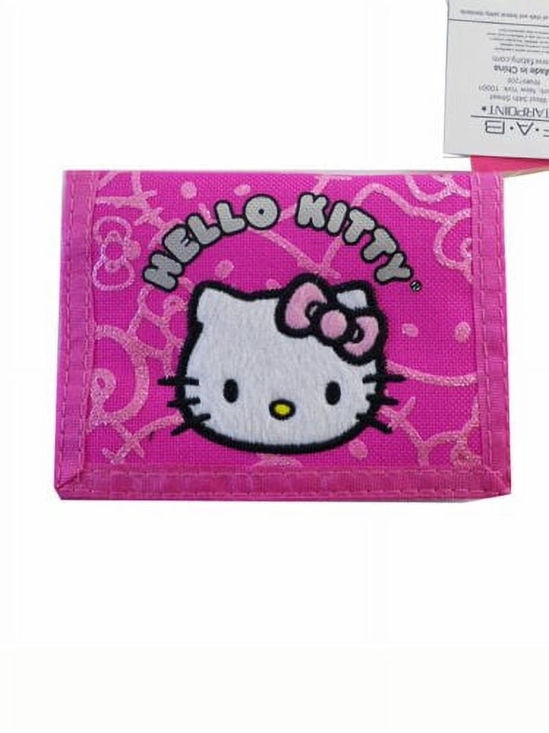 Trifold Wallet - Hello Kitty - Pink Glitter New 814257 - Walmart.com