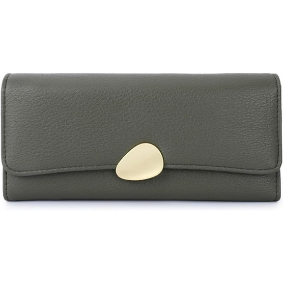 Trifold Wallet Women, Clutch Wallet with PU Leather Zip Pocket Large Capacity Ideal Accessory for Gifts, Everyday Life and Business Occasions（khaki）