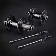 Trifox Bike Hub 32 Holes 6-Bolt Disc Brake Front 2 Rear 4 Bearings Universal Quick Release and Thru Axle, Fit for Shimano HG System 8/9/10/11Speed Aluminum Alloy MTB Hubs
