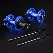 Trifox Bike Hub 32 Holes 6-Bolt Disc Brake Front 2 Rear 4 Bearings Universal Quick Release and Thru Axle, Fit for Shimano HG System 8/9/10/11Speed Aluminum Alloy MTB Hubs