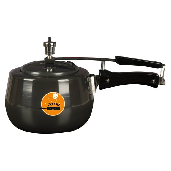 Trifri 3 liter Pressure Cooker Black Color Aluminum Cookware Lightweight Non,stick Indian Cooker cooking utensils