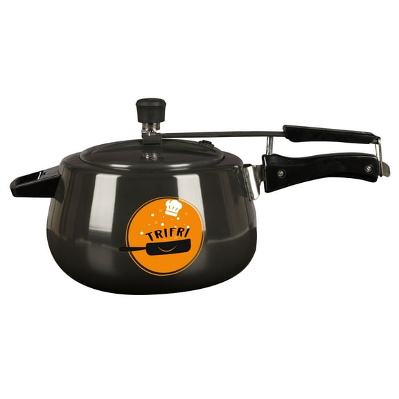 Trifri 5 liter Pressure Cooker Black Color Aluminum Cookware Lightweight Non,stick Indian Cooker cooking utensils