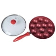 thumbnail image 1 of Trifri Appam Patra Paniyaram Non,stick Cookware Pancake Pastry Pan Appachetty With Handle And Lid, 1 of 5