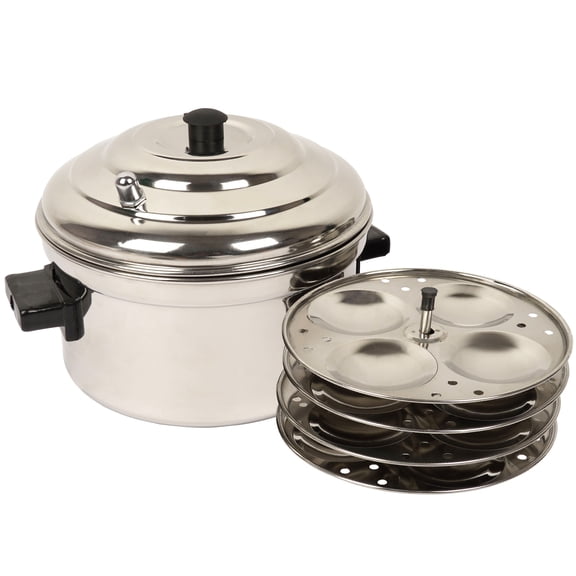 Trifri Idli Cooker Stainless Steel Steamer 6 tier Cookware Pot With Handles Premium Idli Dhokla Cooker