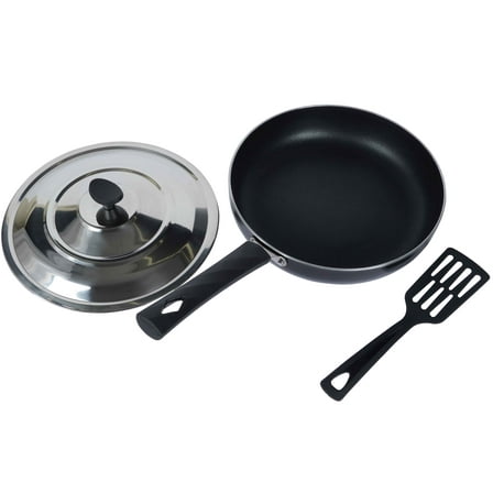 Trifri Non,Stick fry pan Turner With LidNon Stick Coating Induction Base Cookware Kitchen Accessories Cooking fry pan