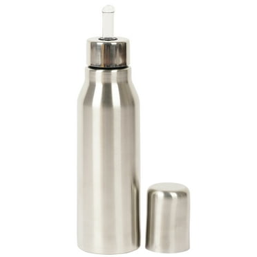 Trifri Stainless Steel Oil Dispenser Bottle Leak Proof Olive Oil Decanter With Anti,Drip Funnel Farmhouse Kitchen Table Dcor