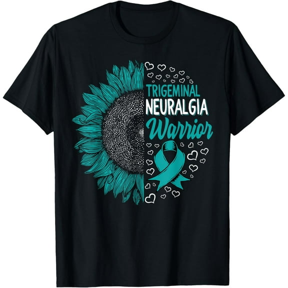Trigeminal Neuralgia TN Awareness Warrior Teal Support Gift T-Shirt