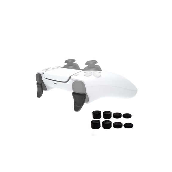 Trigger Extender with 8 Pcs Thumb Stick Grips for PS5 DualSense Controller Playstation 5 Accessories