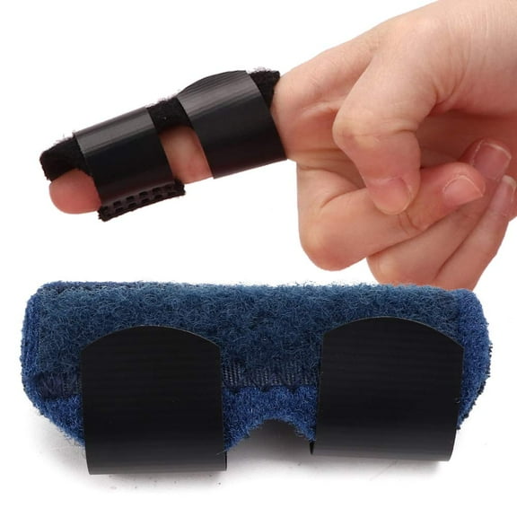 Trigger Finger Splint,1 Pieces Metal Finger Support Brace for Broken Fingers Fits Index Finger - Middle Finger - Ring Finger (blue)
