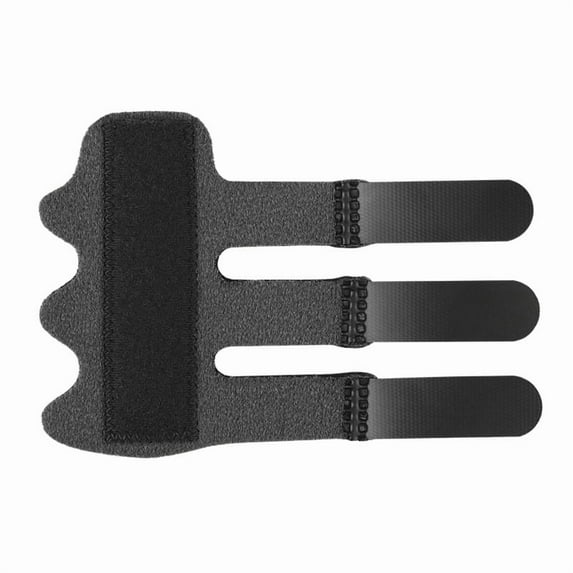 Trigger Finger Splint, Finger Splints for Straightening & Trigger Finger & Broken Finger,Finger Brace Fits Index Finger - Middle Finger - Ring Finger, Black