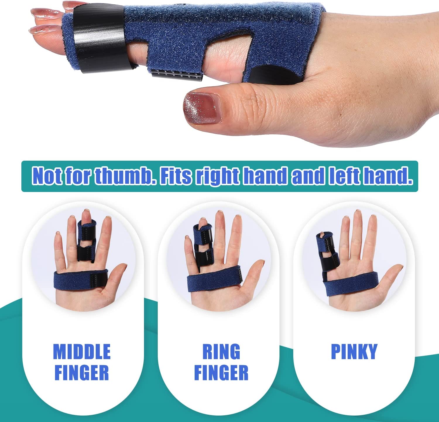 Trigger Finger Splint for Right and Left Hand, Mallet Finger Brace for