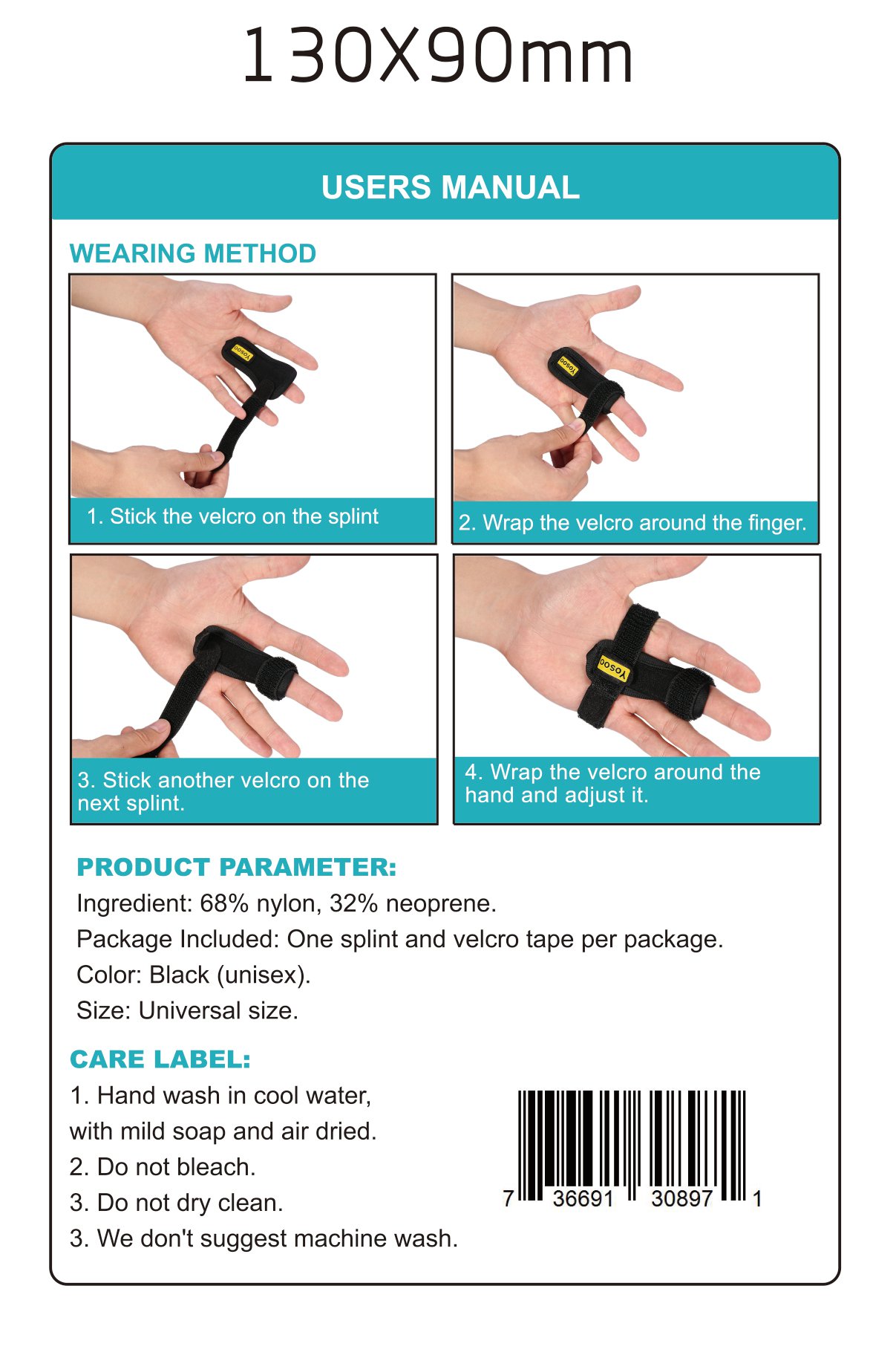 Trigger Finger Splint Support Brace For , Stenosing Tenosynovitis Hands