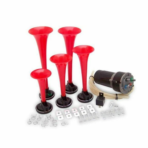 Trigger Horns TRGH170 Southern Belle 5 Trumpet Southern Di by ie Horn Kit with Compressor