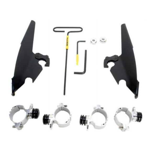 Trigger-Lock Mounting Kit (Black/Batwing Fairing) Compatible with 11-17 Harley XL1200C