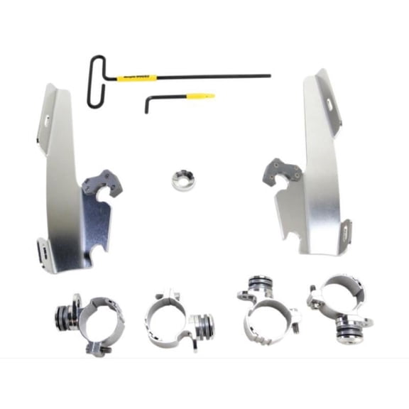 Trigger-Lock Mounting Kit (Polished/Batwing Fairing) Compatible with 09-15 Harley XL883N