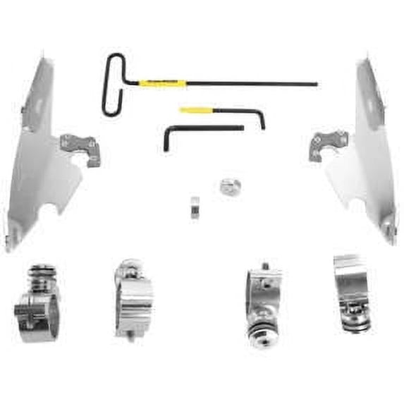 Trigger-Lock Mounting Kit (Polished/Batwing Fairing) Compatible with 11-17 Harley XL1200C