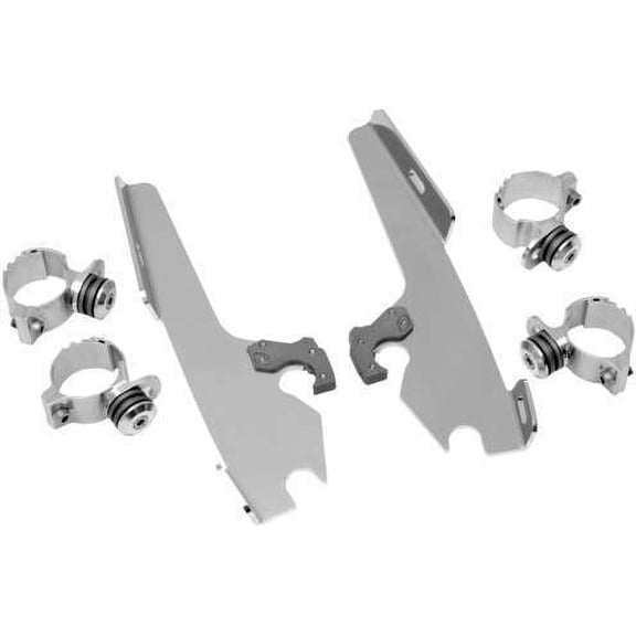 Trigger-Lock Mounting Kit (Polished/Fats and Slim Windshields) Compatible with 93-10 Harley FXDWG