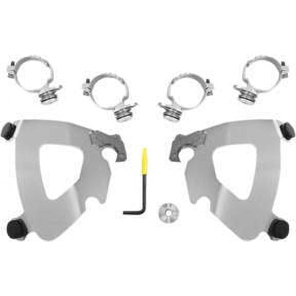 Trigger-Lock Mounting Kit (Polished/Gauntlet Fairing) Compatible with 14-17 Harley FXDL