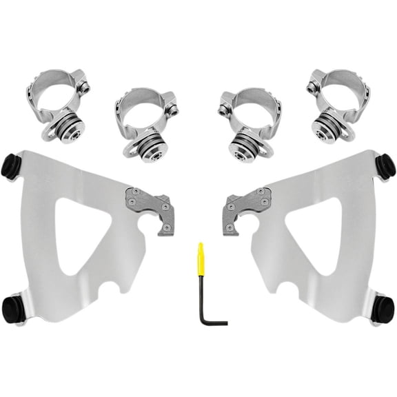 Trigger-Lock Mounting Kit (Polished/Road Warrior Fairing) for 95-05 Harley FXD