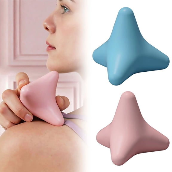 Trigger Point Massage Ball Manual Fascial Tissue Acupoint Massager Silicone Deep Tissue Massage Ball for Neck Shoulder Back Muscle Relief
