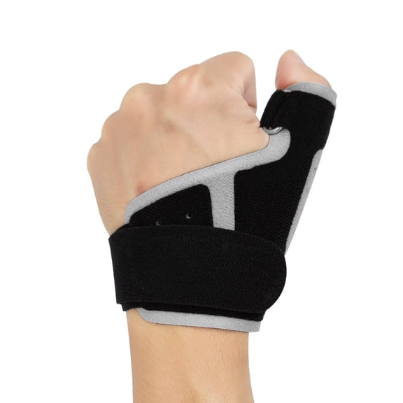 Trigger Thumb Splint,Adjustable Thumb Spica Support Stabilizer Brace, Fit Right or Left, Black One Pair
