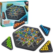 Triggle Game, Chain Triangle Chess Game, Wavelength Board Game, Triggle Rubber Band Game for Adults, Multiplayer Triangle Board Game, Family Games, Birthday Gifts